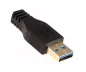 Preview: DINIC USB 3.0 Kabel A Stecker auf B Stecker, 3P AWG 28/1P AWG 24, vergoldete Kontakte, schwarz, 1m